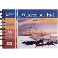 Worison A5 Size Water Color Drawing Book With 24 Sheets, Spiral Bound Art Book, Acid Free 180Gsm Drawing Book