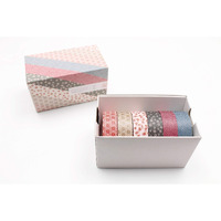 Mt Washi Masking Tape, 15 Mm X 10 Mtrs Shade - Wamon (Series 5), Set Of 6
