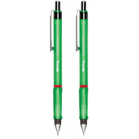 Rotring Visuclick 0.5Mm & 0.7Mm Mechanical Pencils, 2B Lead, Green Barrel - Total 2 Pieces