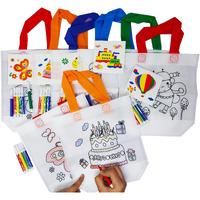 Parteet Birthday Popper Diy Reusable Bags | Set Of 10; 37X22 Cm | Kids Party Bags, Gift Bag, Kids Party Favour Bag