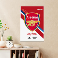 Tenorarts Arsenal Fc Poster With Thick 300 Gsm Matt Finish Paper (18Inches X 12Inches)