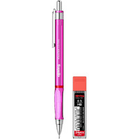 Rotring Visuclick Pink Mechanical Pencil 0.5Mm For Drawing, Writing & Sketching, Transparent Abs Plastic Body, 12 Hb Polymer Leads