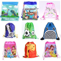 Sillyme Cartoon Printed Dori Bag For Kids Favor/Haversack Bag - Birthday Party Return Gift (Mix Design (12Pcs)
