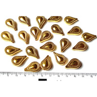 Gosetget! Golden Drops (2Cms, 100 Pcs) Color Plastic Beads For Jewellery Making, Arts And Crafts Work, Necklace, Bracelet Earring Diy Kit (Big-Drop)