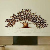 Decore Basket Iron Metal Nano Tree Wall Decor (54 X 02 X 26 In)
