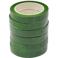 Prokart Premium Flower Making Green Floral Tape 12Mm (Green, Pack Of 6 Rolls)