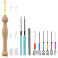 Hasthip 12Pcs Punch Needle Set For Women Girl,Embroidery Beginner Kit With Punch Needles Sewing For Needle Diy Sewing
