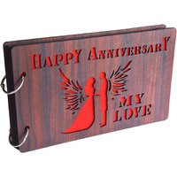 Fashion Bizz Happy Anniversary My Love Scrapbook Photo Album (Photo Size Supported: 14 X 20 Cm)
