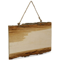 Itsy Bitsy- Natural Wood Rectangular Hanging Board L12Xw36Cm, 1 Pc