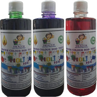 Swacch Water Colour Non-Toxic & Eco Friendly Colour (Green, Blue & Red) (500Ml) (Pack Of 3)