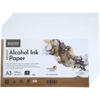 Brustro Artists Alcohol Ink Paper 234 Gsm, 300 Micron, Size - A3 (Pack Of 9 Sheets)