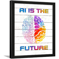 Chaka Chaundh - Artificial Intelligence Quotes Frame - Ai Quotes Wall Art - Robotics Quotes Wall Decor - Machine Learning Wall Poster - (14 X 11 Inches)