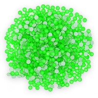 Embroiderymaterial Hotfix Glass Rhinestones Round Flatback Beads For Fabric, Craft, Shoes, Wedding Dress Embellishments, Bags, Jewellery Making, Diy (Ss16, 4Mm Neon Green, 720 Pieces)