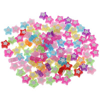 Kawn 100 Pieces Loose Space Beads Decorative Beads For Diy Crafts 9Mm Star