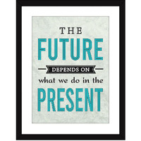 Chaka Chaundh Synthetic Wood Motivational Photos With Quotes Framed Poster (34 X 27 X 4 Cm) Multicolor