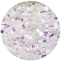 Embroiderymaterial 4 Mm Sequins Sitara For Craft, Embroidery, And Jewellery Making (Water Color, 50 Gram)