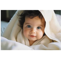 Fit-In Trends Smiling Cute Baby Poster | Poster For Pregnant Women | Hd Baby Wall Poster For Room Decor(12 X 18 Inch)(Mermaid Posters)