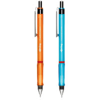 Rotring Visuclick 0.5Mm Mechanical Pencils, 2B Lead, Orange & Blue Barrel - Total 2 Pieces