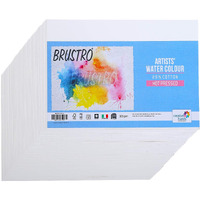 Brustro Artists Watercolour Paper 25% Hot Pressed 300 Gsm -50 Sheets. Size (Small) 10 Cm X 14 Cm