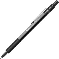 Scrikss 0.7Mm Mechanical Clutch Lead Pen Pencil Dark Grey Brass Body Push Mechanism Graph-X Series Eraser Included