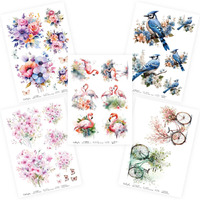 Craftangles Decoupage Napkin / Tissue / Collage Paper - Combo 7 (Pack Of 5)