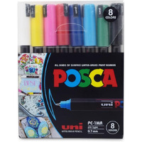 Posca 1Mr 0.7Mm Markers (8 Colors- 8 Pcs)
