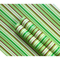 Elton Diy Wall Paper/Wall Sticker Economical Self Adhesive Modern Stylish Highlighter Living Room Bed Room Decoration Interior Exterior Easily Removable Furniture Make Over Shelf Liner Stair Raiser Cabinet Almirah Geometric Green Lines(45X500Cm)
