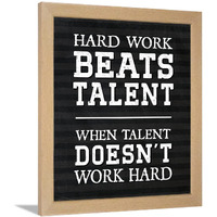 Chaka Chaundh - Hard Work Quotes Wall Frames - Hard Work Motivational Posters With Frame - Motivational Quotes Wall Framed Posters - (13.6 X 10.6 Inches)