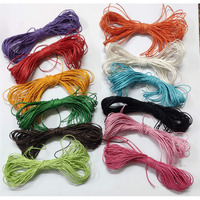 Omx 12 Rolls 1 Mm (Total - 120 Mtr - 10 Mtr Each Colour) Waxed Cotton Cord, Waxed Thread Braided Strings For Craft Making, Diy, Beading, 12 Colors, 10 Meters Each (#Set No. 12B)