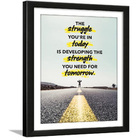 Chaka Chaundh Acrylic The Struggle Motivational Quotes Wall Frames Strength Motivational Quotes Wall Frames (136 X 106 Inches, Multicolor)