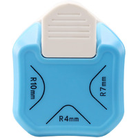 Looneng 3 Way Rounded Corner Punch, 4Mm, 7Mm, 10Mm 3 In 1 Corner Cutter For Paper Crafts, Laminator, Cardstock, Diy Projects, Photocards, Card Making And Scrapbooking