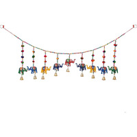 Great Art Elephant Bandhanwar Toran Door Hanging - (133 X 22 X 3 Cm)