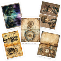 Craftangles Decoupage Napkin/Tissue/Collage Paper - Combo 34 (Pack Of 5)