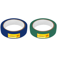 Tree Maison Coronating Homes Vastu Blue Green Tape | Size - 1 Inch (24 Mm) Approx | Length- 20 Meter (Approx) | Vastu Tape Remedy For Toilet | Vastu Tape For Main Door Entrance | Pack Of 2