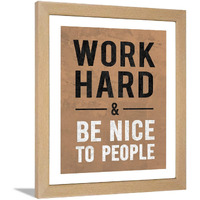 Chaka Chaundh - Hard Work Quotes Wall Frames - Hard Work Motivational Posters With Frame - Motivational Quotes Wall Framed Posters - (13.6 X 10.6 Inches)
