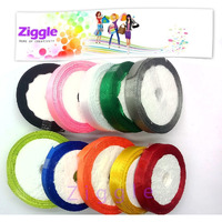Ziggle 10 Pcs Satin Ribbons For Art And Craft Colorful Ribbon Set