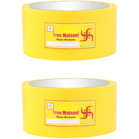 Tree Maison Coronating Homes Vastu Yellow Tape | Size - 2 Inch (48 Mm) Approx | Length- 20 Meter (Approx) | Vastu Tape Remedy For Toilet | Vastu Tape For Main Door Entrance | Pack Of 2