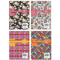 Craftangles Decoupage Paper For Craft, Deco Thin (45 Gsm) - 8 Pcs, Size - A3, Flower Pattern, Ornate Flowers, Ornate Mandalas And Colurful Mandalas (2 Per Design)