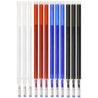 Rianz Pack Of 12Pcs Fabric Marker Pen Refill Heat Erasable Fabric Tailors Marking Pens For Sewing, Quilting, Dressmaking And Fashion Designing Students (Pack Of 12 - Red+Black+White+Blue)
