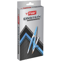 Flair Einstein Mathematical Drawing Instrument Box | Double Sided Tray | Free 0.7 Mm Mechanical Pencil With 10 X Leads | Rust Resistant Instrument Box, Handy Storage Box For Students | Grey, Pack Of 1