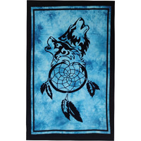 Purpledip Cotton Wall Poster Werewolf Dreamcatcher: Spiritual Hanging Unframed Sheet (20080)