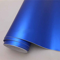 Elton Matte Shelf Liner Decorative Self Adhesive Vinyl Sheet For Table Top, Furniture, Almirah And Other Diy, Renovation Projects (Blue, 12 X 24 Inches)