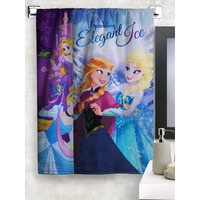 Athom Living Disney Princess & Frozen Premium 100% Cotton Kids Bath Towel 350 Gsm 60X120 Cm Pack Of 2