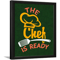Chaka Chaundh - Kitchen Posters For Wall - Kitchen Posters Framed - Kitchen Quotes Wall Frames - Posters For Kitchen Quotes Decor  Kitchens Quotes Wall Hanging - (13.5 X 10.5 Inches) (Green - Chef)