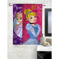 Athom Living Disney Frozen & Pricess Premium 100% Cotton Kids Bath Towel 350 Gsm 60X120 Cm Pack Of 2