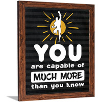 Chaka Chaundh - Capable & Ability Quotes Framed Posters - Inspirational Talent Quotes Wall Frame - Motivational Quotes Wall Frames - (13.6 X 10.6 Inches)