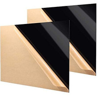 Sure Laser Cut Black Acrylic Sheets, 12 X 12 Inch (300 X 300 Mm), 3 Mm Thickness, Black Plexiglass Square Sheets For Glass Art, Diy Crafts, Photo Frames (Pack Of 2)