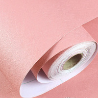 Wolpin Wall Stickers Wallpaper Stylish (45 X 300 Cm), Home Renovation Stripe Living Room, Hall, Office Bedroom Embossed Decal Self Adhesive, Peach