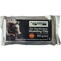 Kabeer Art Modelling Clay Air Hardening Terracotta Pack For Professional Artists Or Students (Brown, 500 Gms)