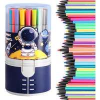 Amitasha Sketch Pen Set 48 Colors Washable Water Color Markers Pens Aesthetic School Supplies Fine Coloring Markers For Kids Adult Book Cards Drawing Craft Kit Teacher Office Supplies